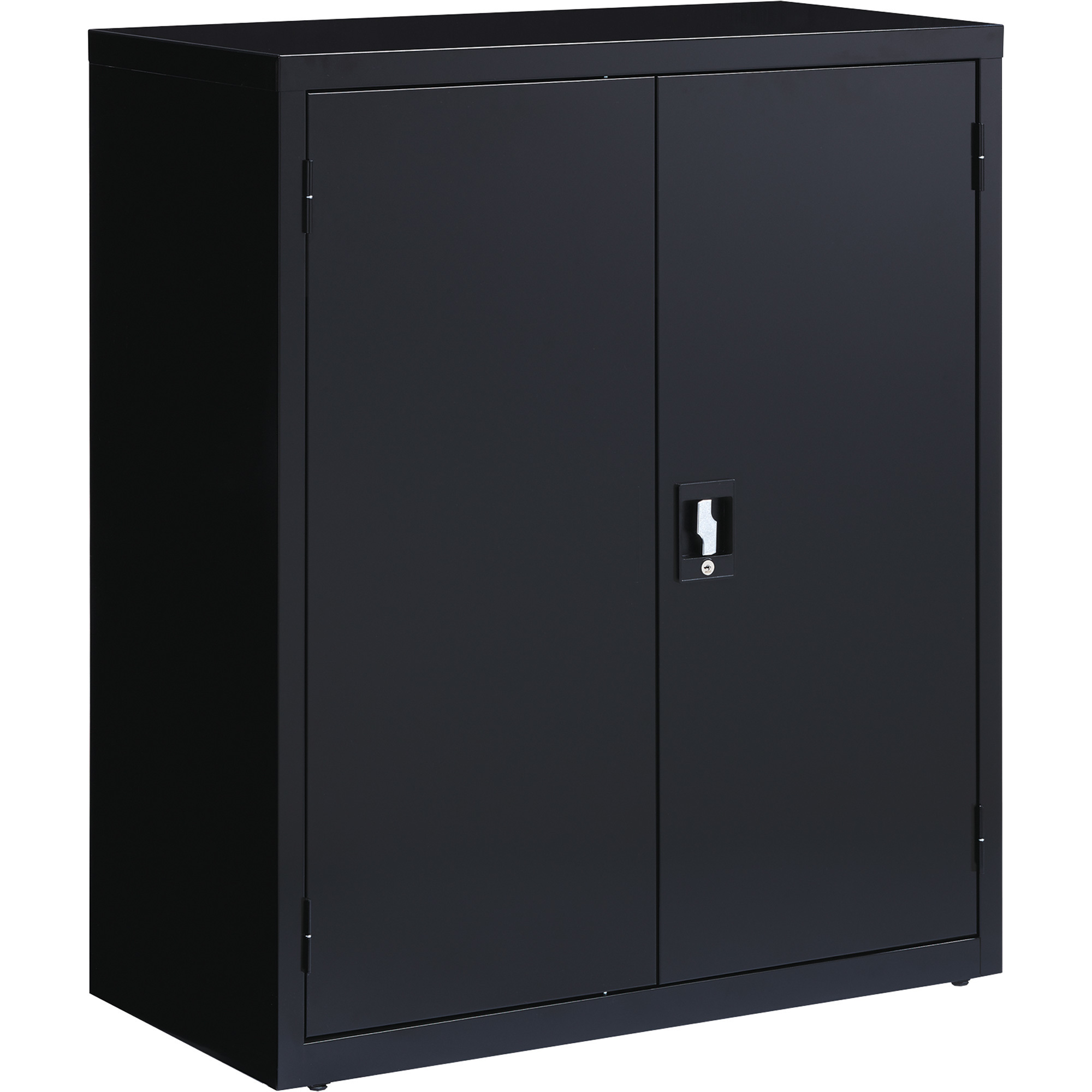 Hirsh Multipurpose 2-Shelf Steel Storage Cabinet, Black, 36in.W x 18in.D x 42in.H, Model# 22002